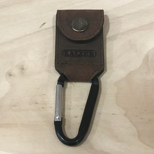 Porte-clef en cuir avec mousqueton Kaszer
