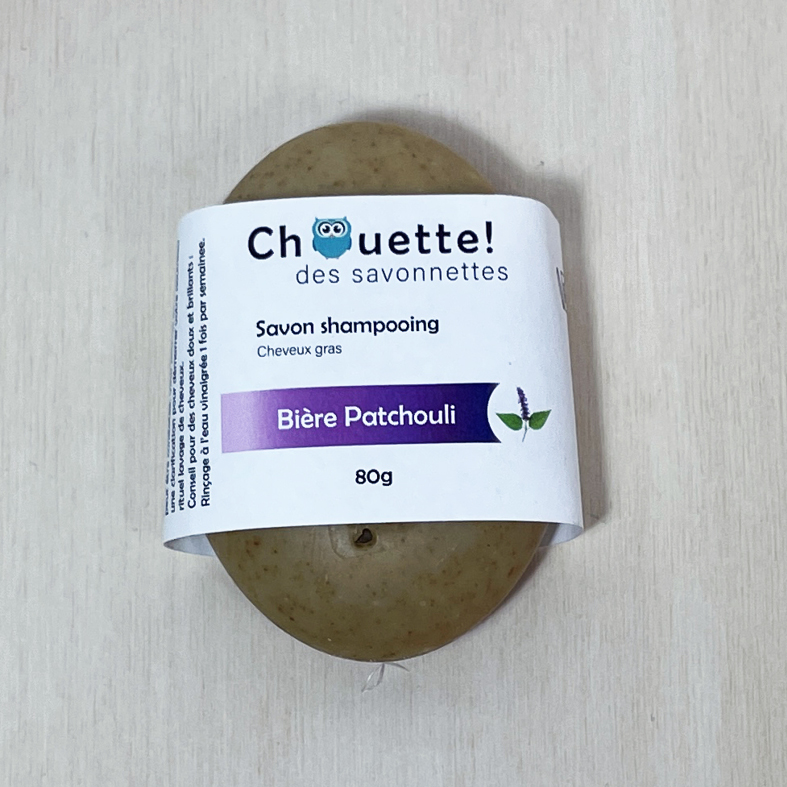 shampooing biere patchouli chouette des savonnettes l hirondelle